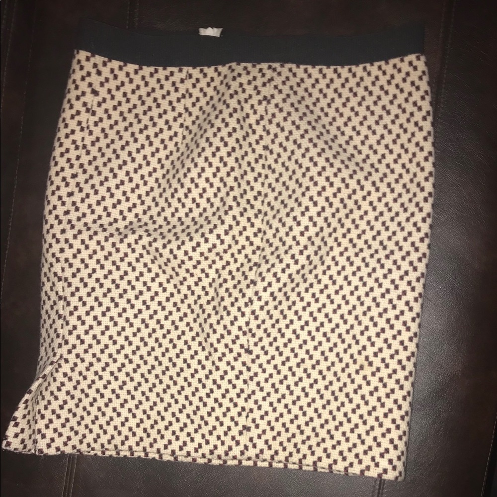 Miu miu burgundy/beige woven pencil skirt like new